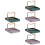 6Pcs Desktop Lid Stands Kitchen Storage Rack Assorted Colors 8