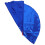 5Pcs Blue Worship Dance Flags Double-Sided Silky Semicircle for Stage 1