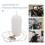 1Set White Plastic Motorcycle Fuel Line Hose Manual Kit 9