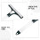 Adjustable Angle Olive Green Silicone Shower and Window Squeegee 7