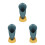 3Pcs Eco-Friendly Blue Plastic Cutlery Storage Organizer for Kitchen 5