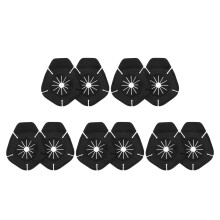 30Pcs Weatherproof Silicone Wiper Arm Hole Protectors Black for Cars