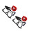 2Sets Multi Fitness Resistance Bands Double Training Stretch Rope Set 10