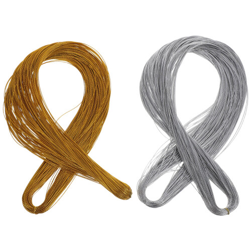 8Pcs Metallic Gold Thread Craft String Durable Jewelry Decoration 1