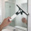 Adjustable Angle Olive Green Silicone Shower and Window Squeegee 5