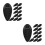 24Pièces Kit Interne Cadre Nylon, Bouchons De Routage Noir 3