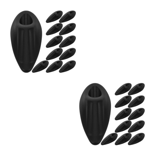 24Pièces Kit Interne Cadre Nylon, Bouchons De Routage Noir 2