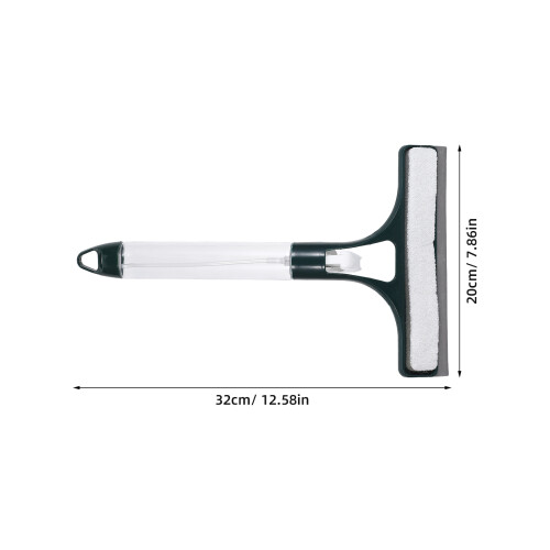 Adjustable Angle Olive Green Silicone Shower and Window Squeegee 1