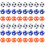 48Pcs Assorted Color Foosball Balls Hips Replacement for Table Soccer 6
