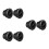 6Pcs Black Adjustable ABS Circular Air Vent Covers for Car Rv Use 7