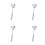 4Pcs Silver Metal Sauce Ladles with Spout Kitchen Spoons 3