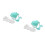 2Pièces Mixeur Bébé En PP Vert Confortable Usage Polyvalent 6