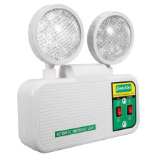 2Stk Notleuchte LED Mit 2 Köpfen, Weiße Wandlampe Für Flur Halle