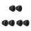 6Pcs Black Adjustable ABS Circular Air Vent Covers for Car Rv Use 8