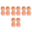 8Pièces Pinceaux Mini Rose Doux Pour Blush Et Ongles 5