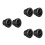 6Pcs Black Adjustable ABS Circular Air Vent Covers for Car Rv Use 9