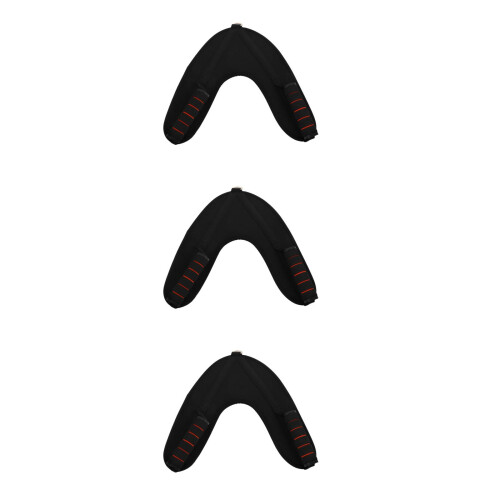 3Pièces Sangles De Traction Eva+mousse Accessoires Gym Noir 2