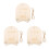 3Ensembles Plaque Bois Beige Support Pour Annonce Bébé 7