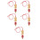 5Pièces Décorations Suspendues Serpent Résine Charme 4