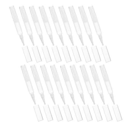 60Pièces Twist Transparent Refillable Pour Gloss Et Ongles 2