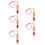 5Pièces Décorations Suspendues Serpent Résine Charme 8