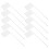 96Pièces Drapeaux De Terrasse Blancs PVC Piquets En Acier Durable 2