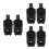 6Pièces -Gobelets Noir ABS Compatible Poussette, Fauteuil 5