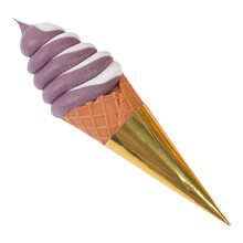 2Pièces Ornements Glace PVC Décorations Boutiques Café