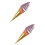 2Pièces Ornements Glace PVC Décorations Boutiques Café 9