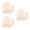 3Ensembles Plaque Bois Beige Support Pour Annonce Bébé 4