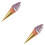 2Pièces Ornements Glace PVC Décorations Boutiques Café 8