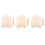 3Ensembles Plaque Bois Beige Support Pour Annonce Bébé 5