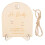 3Ensembles Plaque Bois Beige Support Pour Annonce Bébé 3