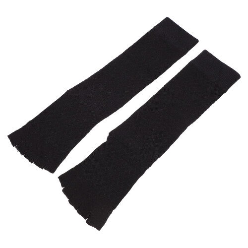 2Paires Sport Coton Ouvertes Doigts Durables