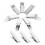 3Pièces Mini Pinces Crocodile Acier Argent Pour Câbles Et Bricolage 2