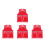 4Pièces Gilets De Rouge Construction Respirante Zippée 6
