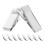 3Pièces Mini Pinces Crocodile Acier Argent Pour Câbles Et Bricolage 3