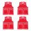 4Pièces Gilets De Rouge Construction Respirante Zippée 4