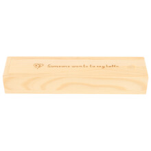 3Pièces Boîtes Beige En Bois Pour Stockage Test De Grossesse