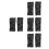 4Paires Mitaines Polyester Goth Punk Cosplay 4