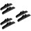 6Pièces Support Paravent Noir Bois Stand Séparateur 9