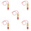 5Pièces Décorations Suspendues Serpent Résine Charme 6