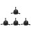 4Pièces Outil Extraction Roue Ventilateur Acier Noir Usage Domestique 5