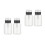 4Pièces Flacons Transparents Verrouillables Bouteille Liquide 4