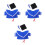 3Ensembles Tenues Graduations Peluches Capuchon Tissu 4