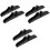 6Pièces Support Paravent Noir Bois Stand Séparateur 5