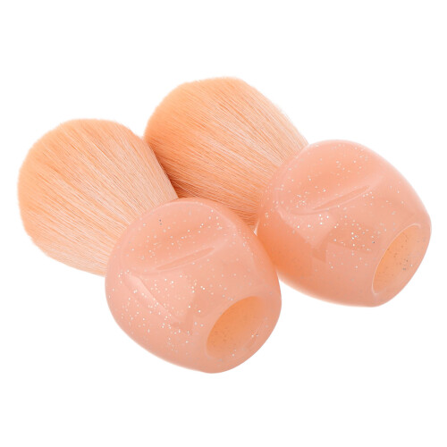 8Pièces Pinceaux Mini Rose Doux Pour Blush Et Ongles 2