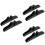 6Pièces Support Paravent Noir Bois Stand Séparateur 8