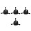 4Pièces Outil Extraction Roue Ventilateur Acier Noir Usage Domestique 7