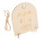3Ensembles Plaque Bois Beige Support Pour Annonce Bébé 2